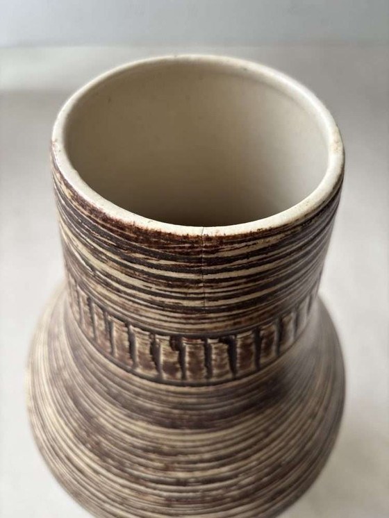 Image 1 of Japandi ceramic Spara floor vase 70s minimalist vase