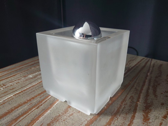 Image 1 of Vintage Nachtmann Leuchten glazen kubus tafellamp