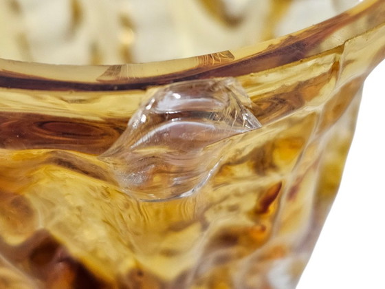 Image 1 of Ingrid Glashütte - "Bark Textured" vase - W-Germany - 1970's