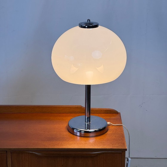 Image 1 of Szarvasi White Table Lamp, 1960s