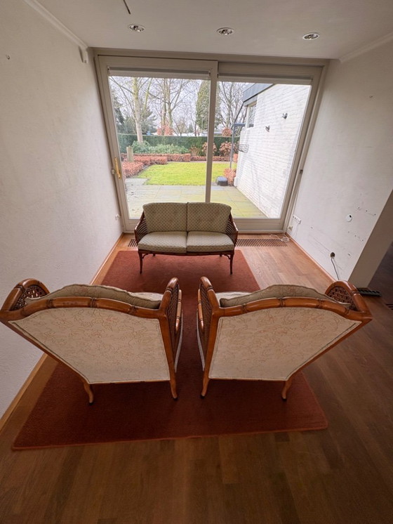 Image 1 of Panca di metà secolo di Wilhelm Knoll con intreccio viennese