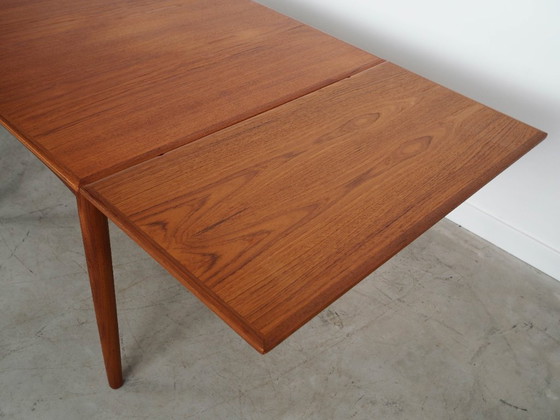 Image 1 of Teakholztisch, dänisches Design, 1970er Jahre, hergestellt in Dänemark