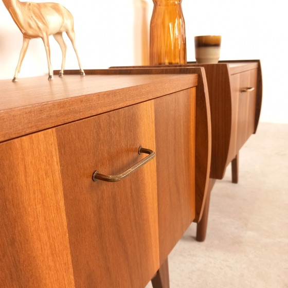 Image 1 of 2x Louis van Teeffelen nachtkastje teak| vintage jaren 60