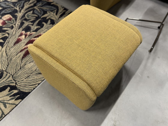 Image 1 of Jori Angel Sofa With Hocker De Ploeg Andes Fabric Yellow