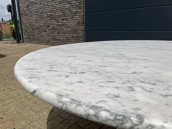 Image 1 of Angelo Mangiarotti M1 dining table Carrara marble 130cm As New!!