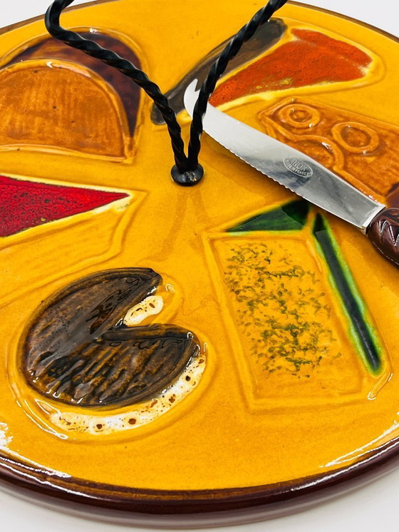 Image 1 of Plateau à Fromages avec couteau Vallauris