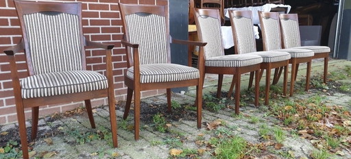 6 Bannink jugendstil eetkamer stoelen 