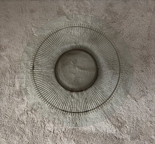 Wire Frame Coffee Table by Warren Platner for Knoll, 1960s – salontafels, Glass, Metal (photo 2 of 11)