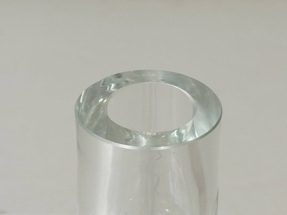 Image 1 of Bougeoir sculptural en cristal avec inclusions organiques, années 1970