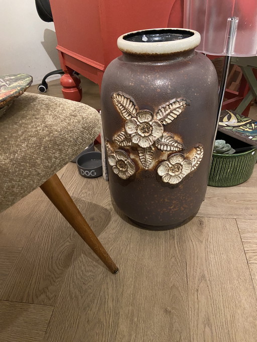 Prachtige grote gemerkte vintage vaas