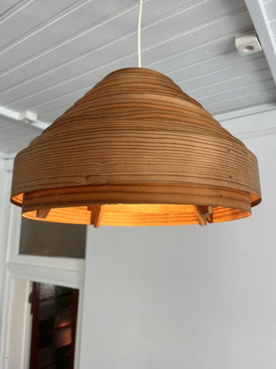 Pine Hanging Lamp, Hans-Agne Jakobssen – Pendant lamps, Wood (photo 3 of 13)