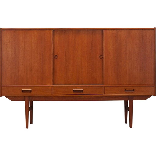Vintage teakhouten highboard, Denemarken 1960