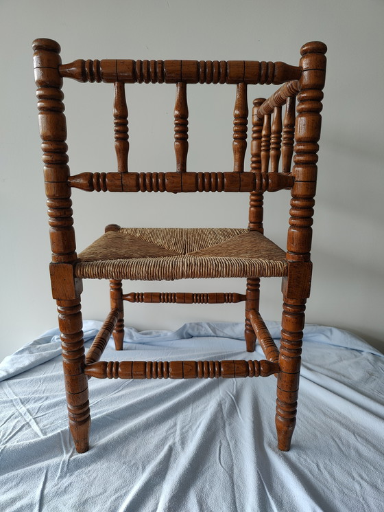 Image 1 of Bobbin chair of Knobbelstoel