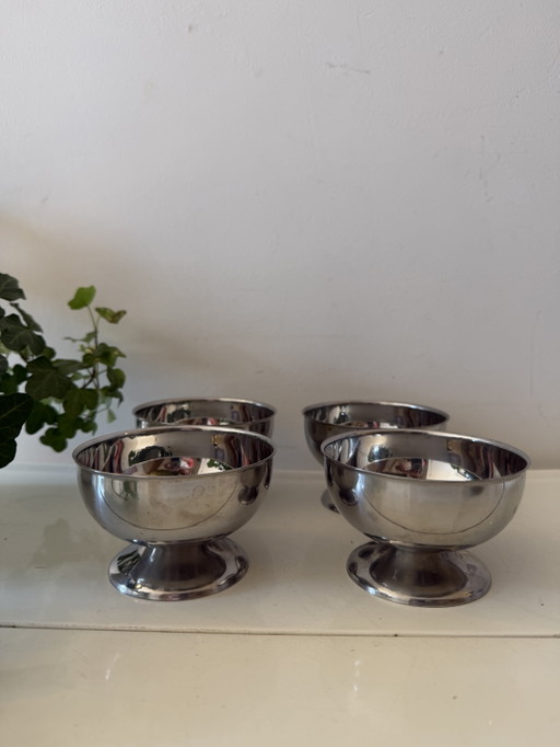 Set van 4 vintage Chrome coupes