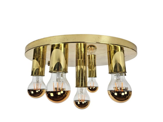 Image 1 of TZ Schmitz Leuchten - laiton - plafonnier - Mid Century modern - Allemagne - années 70
