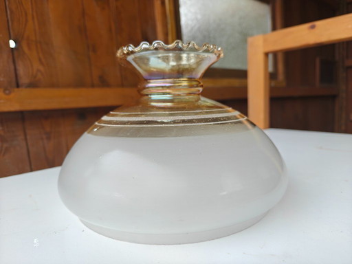 antique glass lampshade