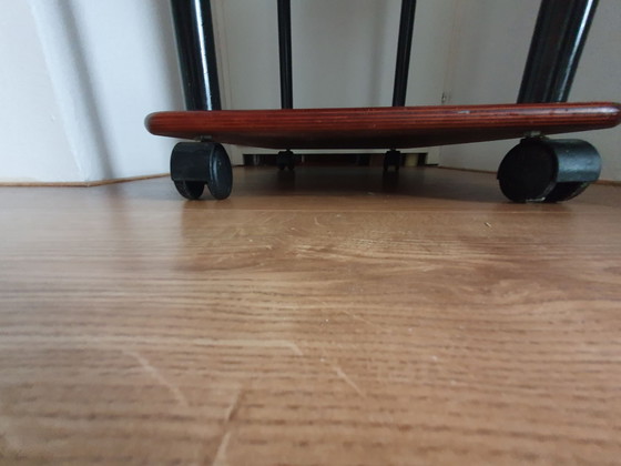 Carrello bar, tavolino, sidetable della fine del XX secolo – Carrelli bar, Legno, Vetro (photo 7 of 10)