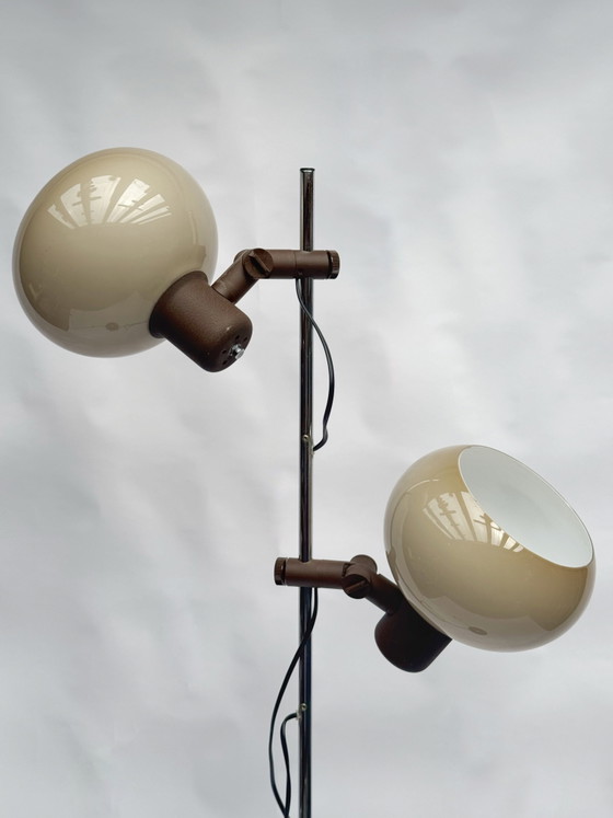 Lampada da terra vintage olandese a forma di fungo Herda | Anni '70, era spaziale – Lampade da terra, Chrome (photo 5 of 10)