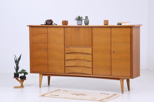 Vintage highboard 60s | Mid - Century sideboard drawer cabinet wood storage #06-55