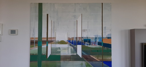 Annemieke Alberts, Landscape, Oil on Cloth