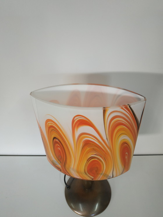 Image 1 of Vintage '60-70s Style' Glass Table Lamp