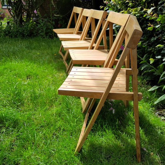 Image 1 of 5 Aldo Jacober 'Trieste' klapstoelen