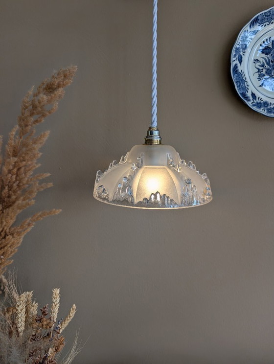 Image 1 of Beautiful Ezan Ice Art Deco pendant lamp