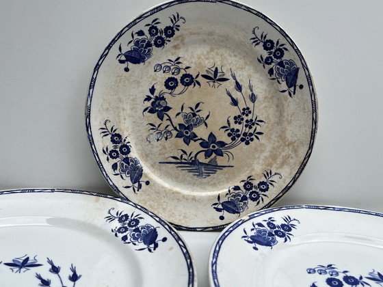 Image 1 of Piatti BOCH Frères "Grand Bouquet" ca.1920 in ceramica