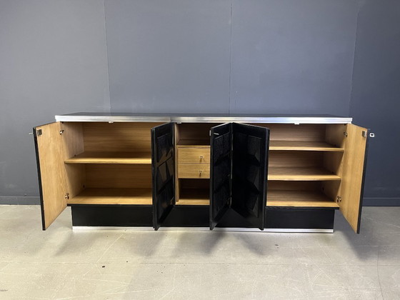 Image 1 of Credenza brutalista nera, anni '70