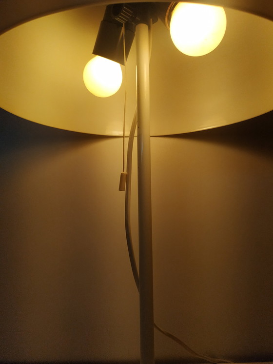 Image 1 of Vintage 1970s adjustable mushroom table lamp (2 spots)