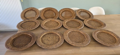 Sottopiatto (12) - Piatti molto grandi - Rattan