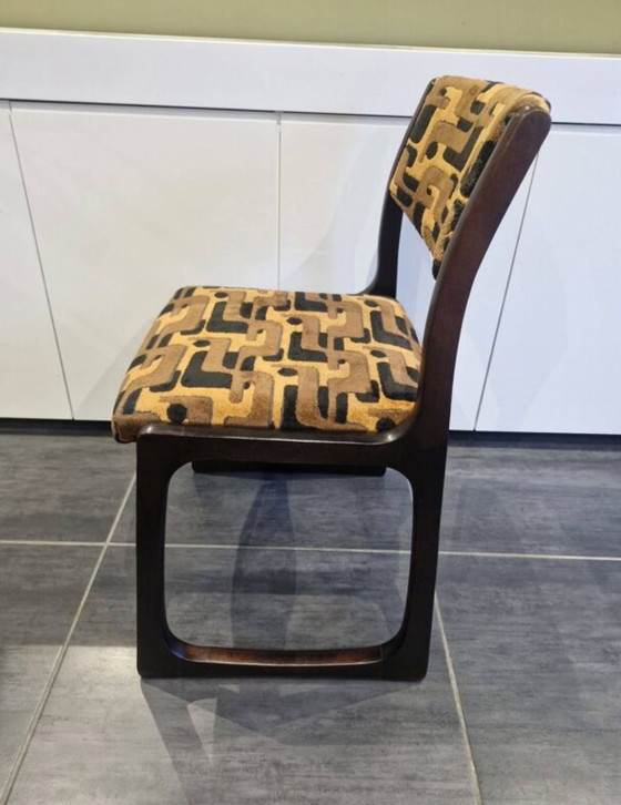 Image 1 of Juego de 4 sillas trineo Baumann, década de 1970

