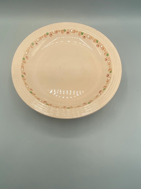 Antieke Longwy Betty Model Compoteschaal – Roze Art Deco Faience – Circa 1925 – Decoratieve objecten (photo 2 of 5)