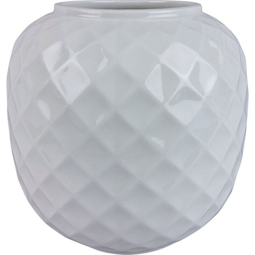 Vintage glass vase Thomas white porcelain 1970s