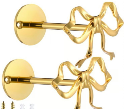 Gold-plated curtain binding rod