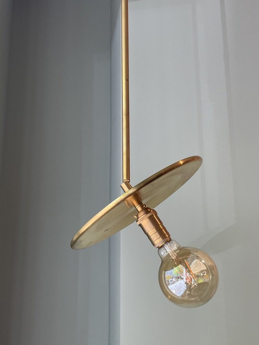2 x Workstead - Shaded Brass Pendant