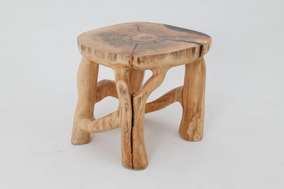 Image 1 of Sculptural Coffee Table, Solid Wood, Contemporary Design, Handmade, Logniture