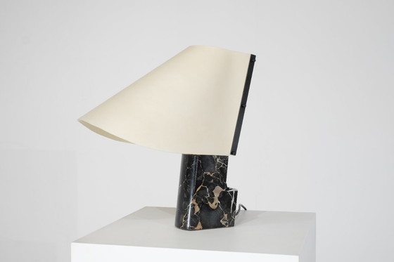 Image 1 of Lampe de table en marbre pour Stilnovo, Italie, années 1970s.