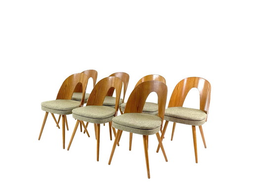 9X Vintage Design Eetkamerstoelen Van Antonín Šuman Voor Tatra