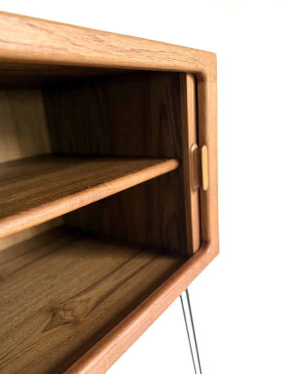 Image 1 of 2x mobile a muro vintage a forcina, Silkenborg Møbelfabrik '70