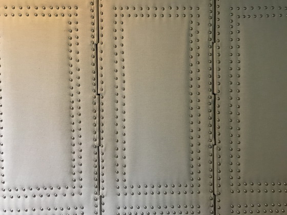 Image 1 of Kamerscherm, Roomdivider in uni naturel stof 180 x180