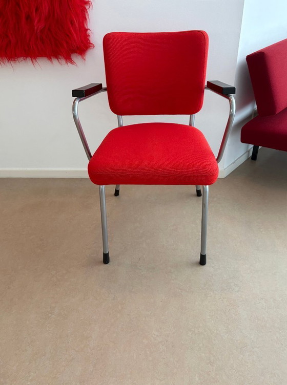 Image 1 of Gispen | armstoel nr 352 / 1271 | Ch. Hoffman | Kvadrat Tonus | bureaustoel | rood 