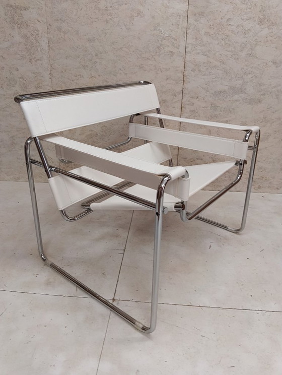 KNOLL Studio Poltrona WASSILY B3 NUOVA, in Cuoio Bianco – Poltrone, Leather (photo 41 of 83)