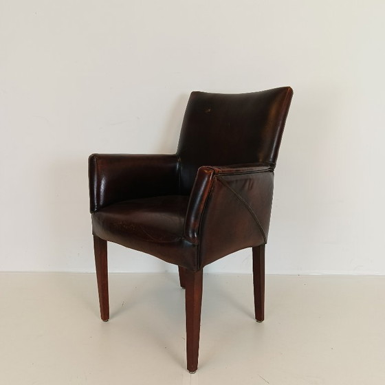 Image 1 of Bellissime sedie da pranzo in pelle di pecora (set di 4 sedie)