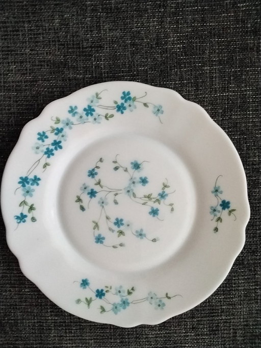 ARCOPAL 6 small plates Veronica Myosotis collection