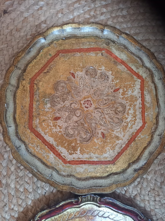 Image 1 of 2 wunderschöne florentinische Servierplatten