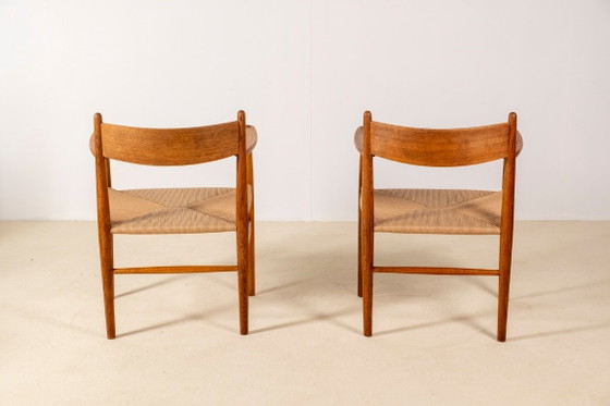 2 sillas de comedor Hans J. Wegner CH37 en roble aceitado, década de 1970. – Carl Hansen & Søn, Wood, Vintage (photo 4 of 12)