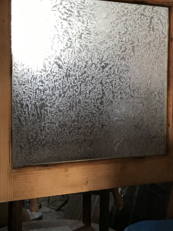 Armoire de cuisine vintage en verre et bois peint, années 1930 – Armoires de rangement (photo 9 of 11)