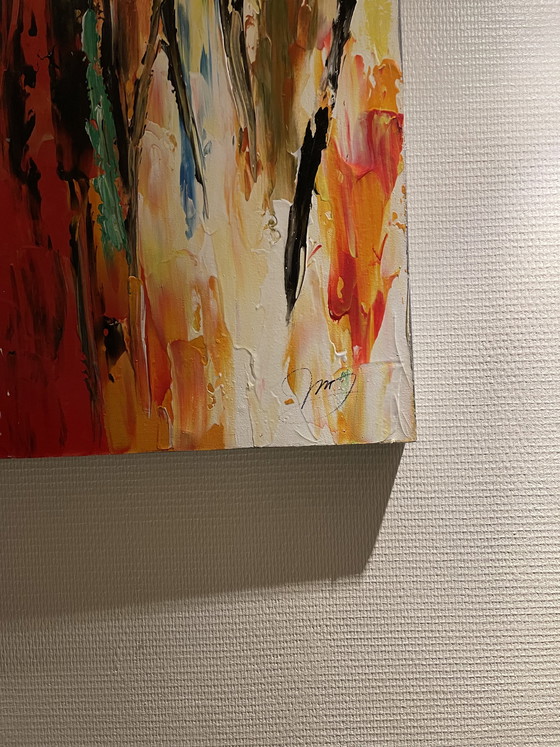Image 1 of Large colorful painting by artist Laura Pace