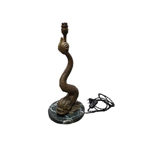 Französische Bronze-Tischlampe aus der Mitte des 20. Jahrhunderts – Tischlampen (photo 3 of 7)